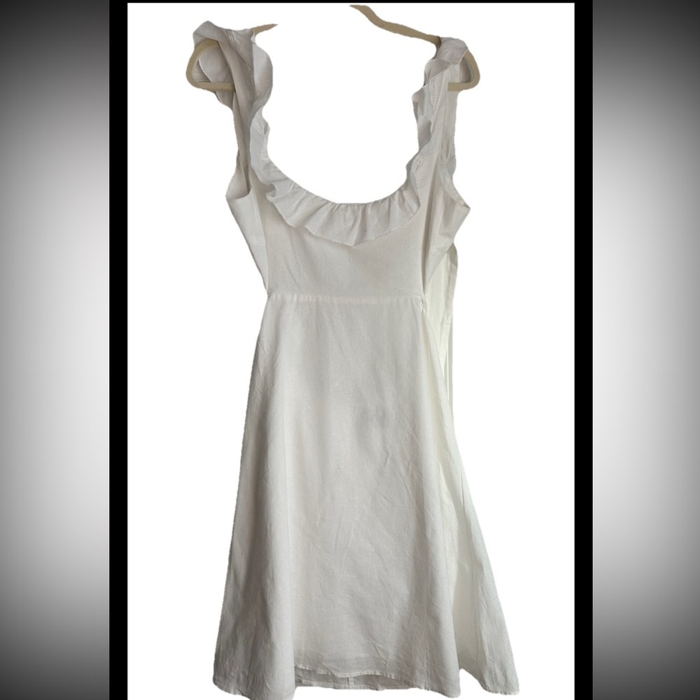 Petal & Pup White Sleeveless Libby Cutout Back Dress Sz M